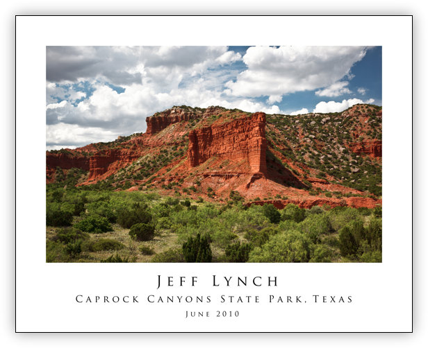 Caprock Canyons 20x16 Poster